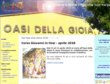 Tablet Screenshot of oasidellagioia.it